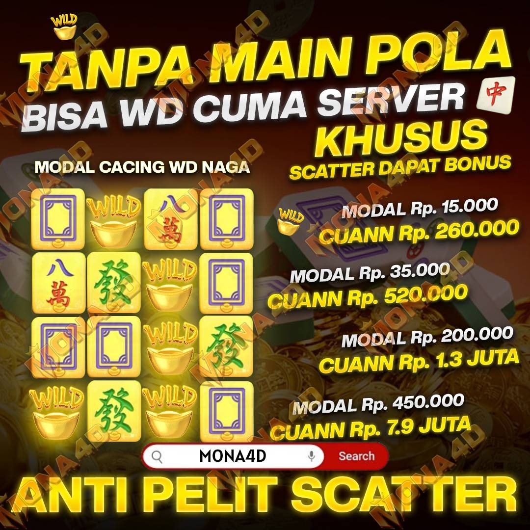 MONA4D : Situs Slot Gacor 4D Hari Ini & Link Slot Terbaru Gampang Menang